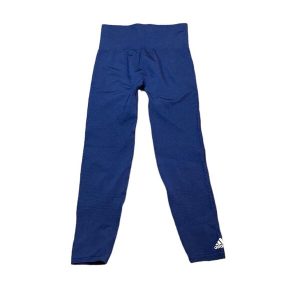 Adidas Navy Primeknit Athletic Leggings, Size XS, NWT - Picture 7 of 14